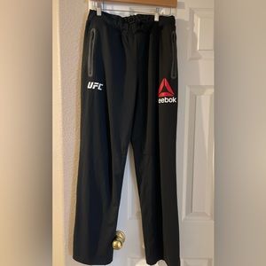 Unisex Black UFC Adidas/ Reebok Drawstring jogger pants